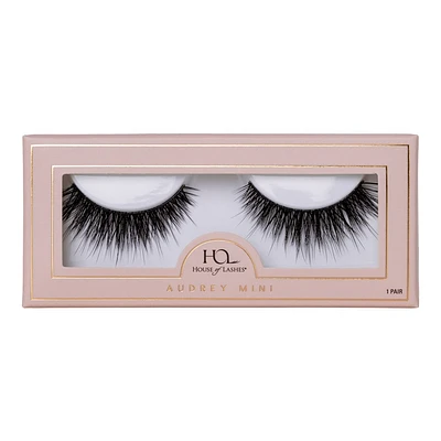 House of Lashes Audrey Mini Soft Volume 100% Cruelty-Free Faux Mink Fibers False Eyelashes - 1pr