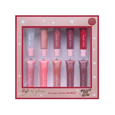 Holler and Glow Juicy Lip Gloss Tube Gift Set - 10ct