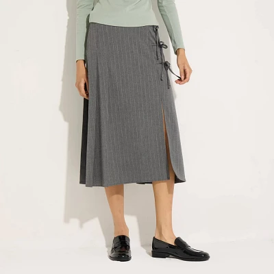 Womens Pleated Midi Skirt