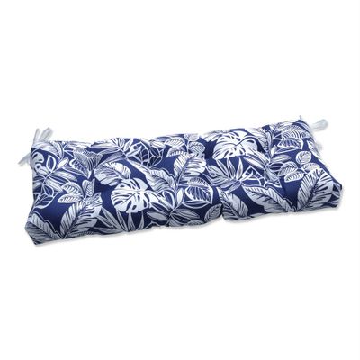 18 x 44 Delray Outdoor/Indoor Blown Bench Cushion Navy - Pillow Perfect