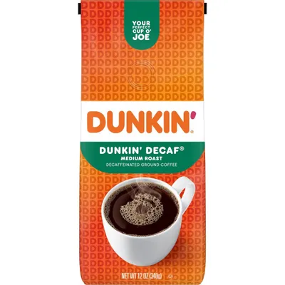 Dunkin Dunkin Decaf Medium Roast Ground Coffee - 12oz