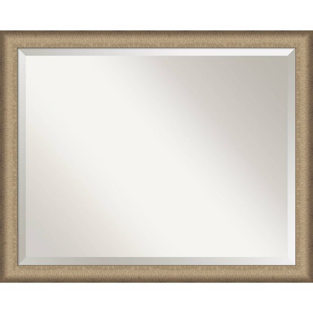 31 x 25 Elegant Brushed Bronze Wall Mount Mirror for Bathroom - Amanti Art