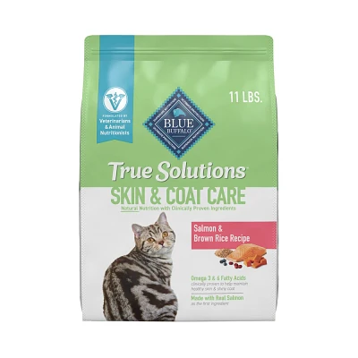 Blue Buffalo True Solutions Perfect Coat Skin and Coat Care Salmon Flavor Adult Dry Cat Food