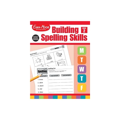 Building Spelling Skills, Grade 2 Teacher Edition - by Evan-Moor Educational Publishers (Paperback)