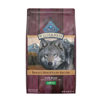 Blue Buffalo Wilderness Red Meat with Bison Adult Dry Dog Food - 28lbs