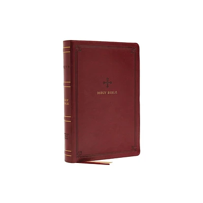 Nrsv, Catholic Bible, Standard Personal Size, Leathersoft, Red, Comfort Print - by Catholic Bible Press (Leather Bound)