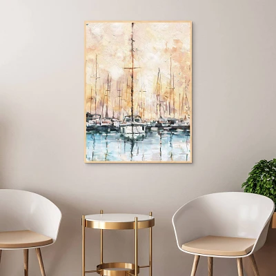 Masterpiece Art Gallery 30x40 Twilight Masts Portrait Wall Art