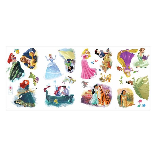 RoomMates Disney Princesses Dream Big Peel and Stick Kids Wall Decal 4 Sheets