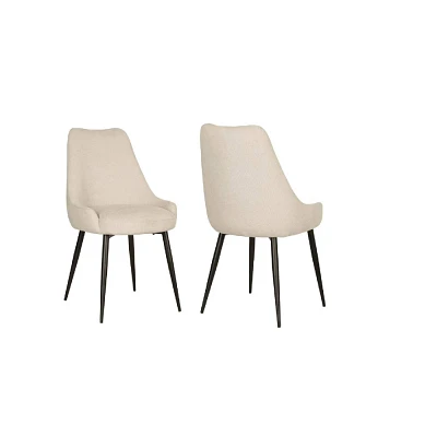 Brassex Set of 2 Skylar Dining Chairs Beige