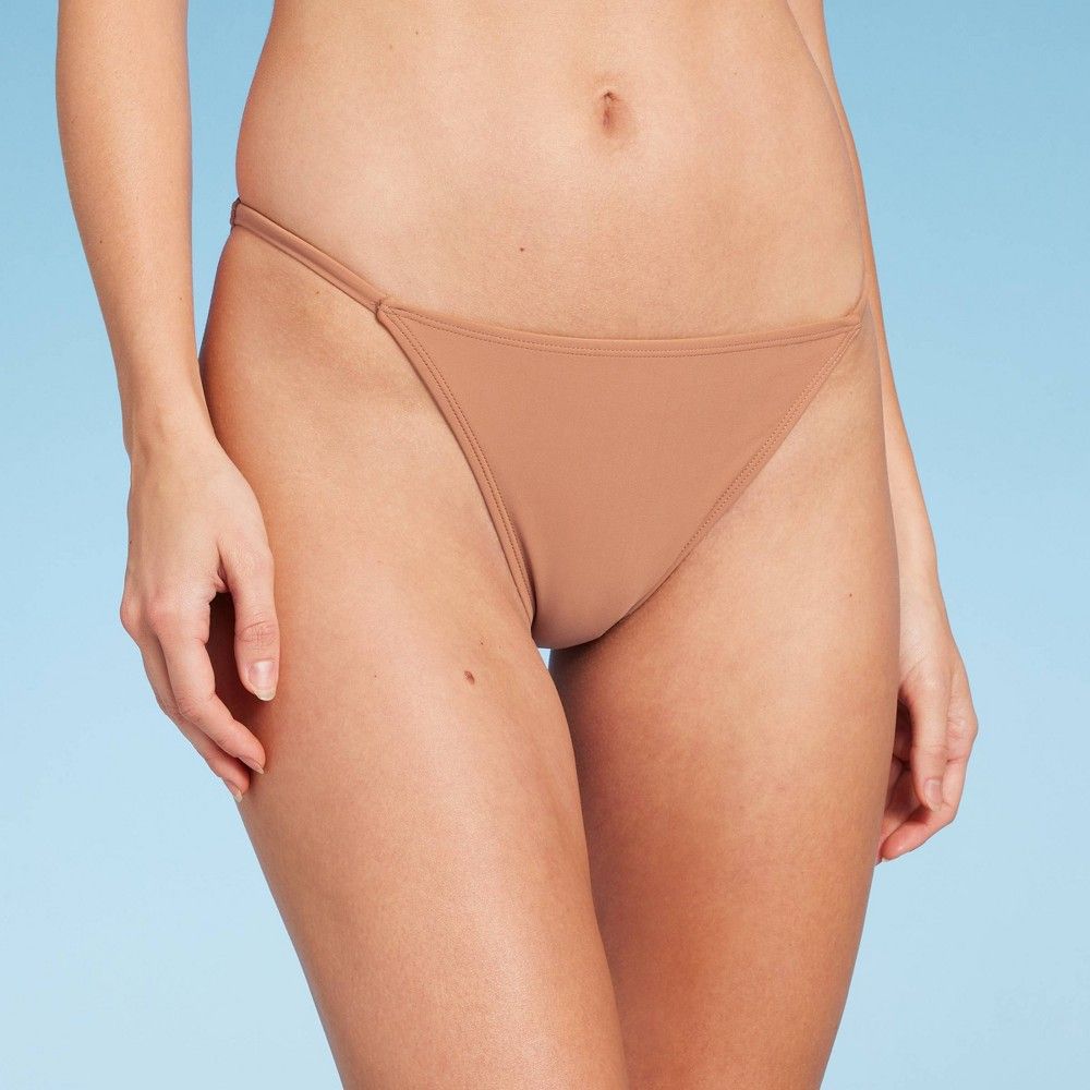 Wild Fable WomensTab Side Cheeky Bikini Bottom - Wild Fable Brown XS: Low  Rise, Pull-On, Full Lining, Spandex Blend | The Market Place