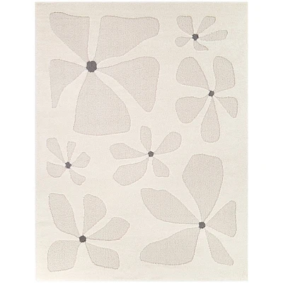 53x7 Gabriela Modern Floral Kids Area Rug Cream - Balta Rugs