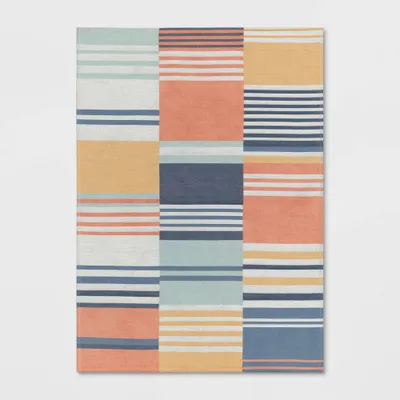 Broken Striped Kids Rug