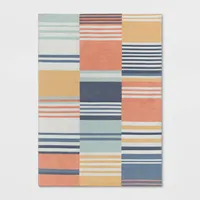 Broken Striped Kids Rug