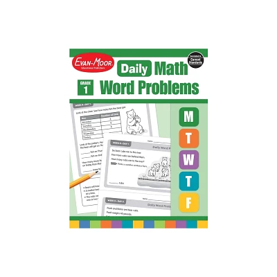 Daily Word Problems Math, Grade 1 Teacher Edition - by Evan-Moor Educational Publishers (Paperback)