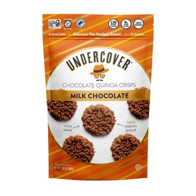 Undercover Milk Chocolate Chocolate Quinoa Crisps - 3oz