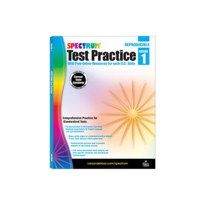 Spectrum Test Practice, Grade 1 - by Spectrum & Carson Dellosa Education (Paperback)