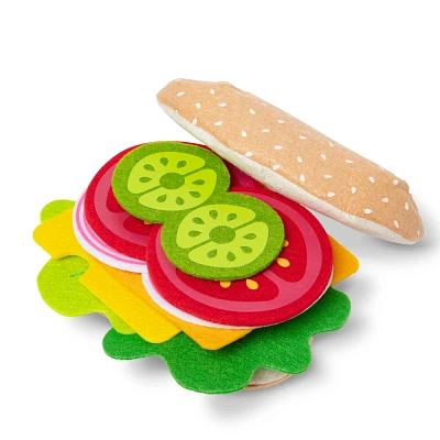 Melissa & Doug Felt Food Sandwich Play Food Set (33pc)