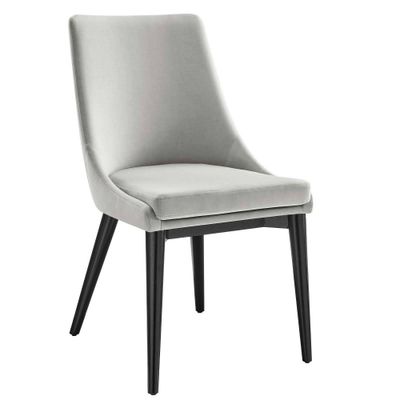 Viscount Performance Velvet Dining Chair Light Gray - Modway