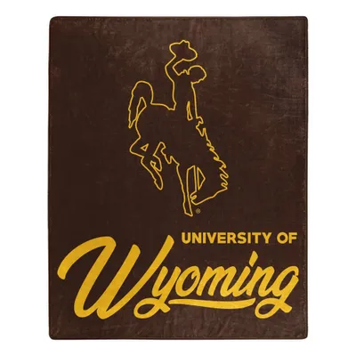 NCAA Signature Wyoming Cowboys 50 x 60 Raschel Throw Blanket