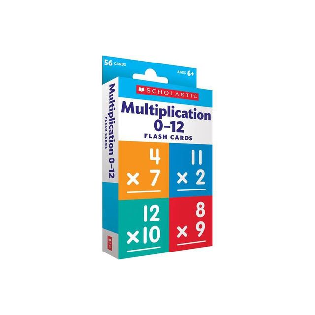 Multiplication 0 - 12 Flash Cards - (Flash Cards) (Paperback) - by Scholastic