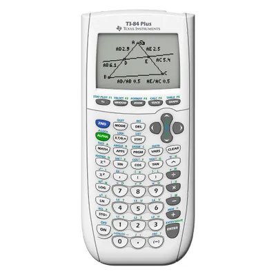 Texas Instruments 84 Plus Graphing Calculator - White