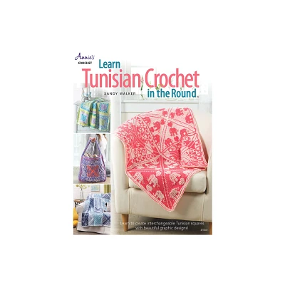 Learn Tunisian Crochet in the Round - by Sandy Walker (Paperback)