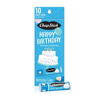 Chapstick Life Moments Happy Birthday Lip Balm - Birthday Cake - 10ct/1.5oz