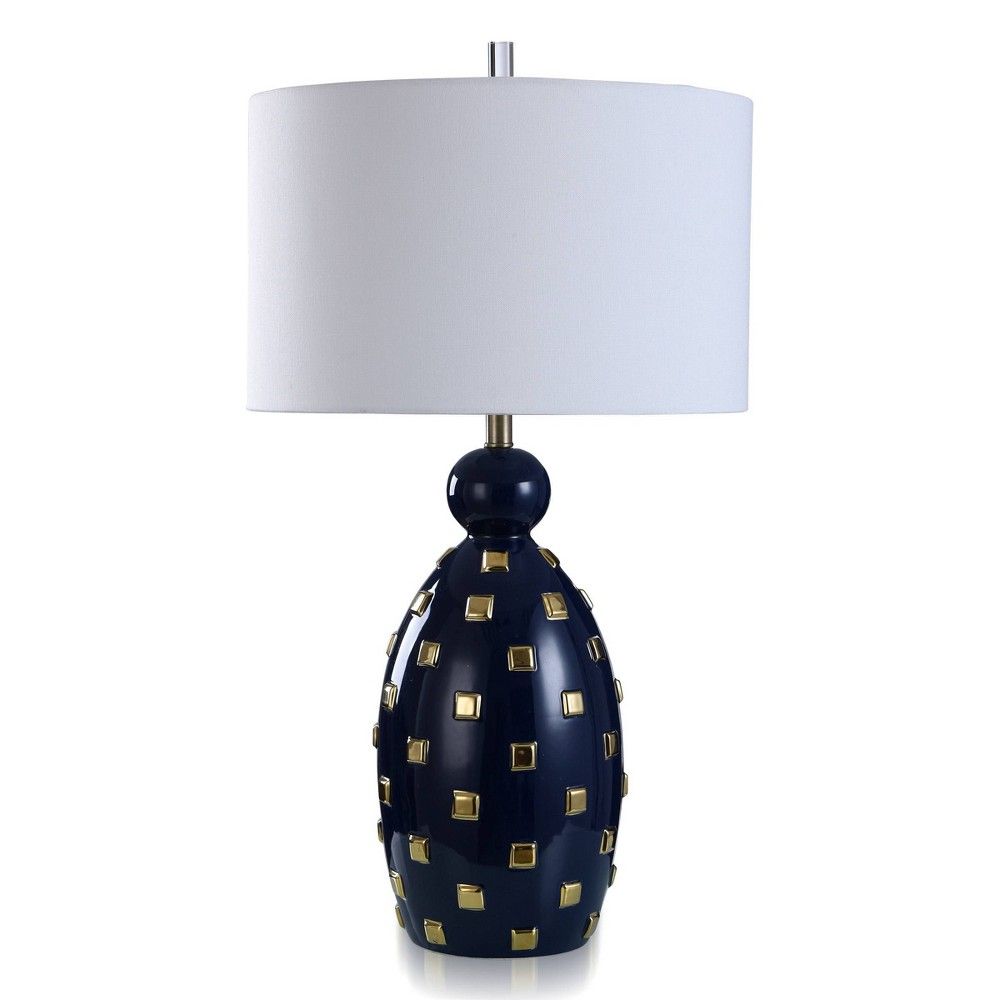 target blue ceramic lamp