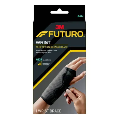 FUTURO Comfort Stabilizing Wrist Brace, Adjustable Wrist Support - 1pk