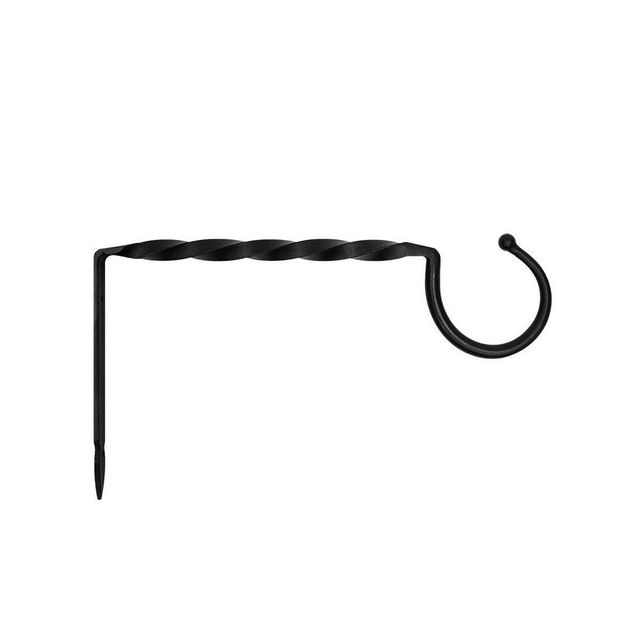 18 Wrought Iron Twisted Bracket - ACHLA Designs: Outdoor Hanging Hook for Plants & Tools