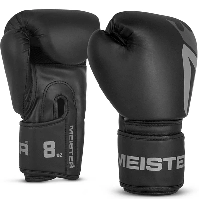 Meister 8oz Critical Boxing Gloves - Matte Black