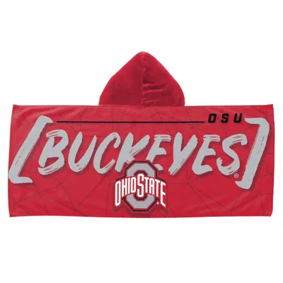 22x51 NCAA Ohio State Buckeyes Hooded Youth Beach Towel