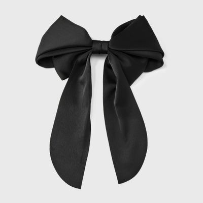 Satin Bow Hair Barrette