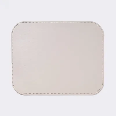 Faux Leather Mouse Pad Light Pink - Threshold: Non-Skid Base, Desk Accessories, 9.75 x 7.75