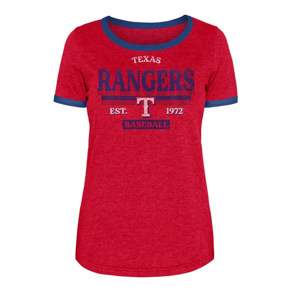 Mlb Chicago Cubs Women's Heather Bi-blend Ringer T-shirt : Target