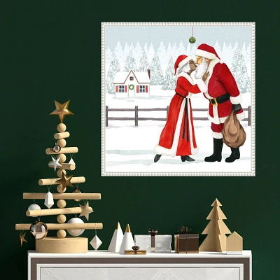 Amanti Art 22x22 Christmas Love I by Grace Popp Framed Canvas Wall Art Print