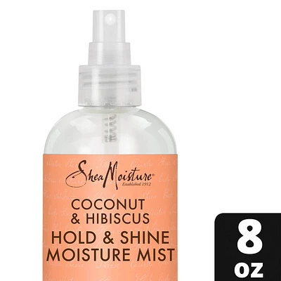 SheaMoisture Hold and Shine Moisture Mist for Thick Curly Hair Coconut and Hibiscus - 8 fl oz