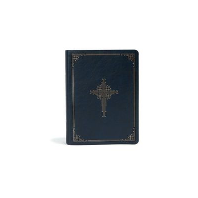 CSB Ancient Faith Study Bible, Navy Leathertouch - by Csb Bibles by Holman (Leather Bound)