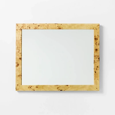 24x30 Burl Wood Wall Mirror - Threshold designed with Studio McGee