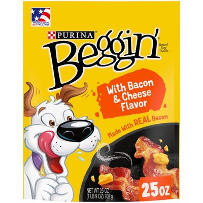 Purina Beggin Strips Training Treats Pork, Bacon & Cheese Flavors Dog Treats - 25oz