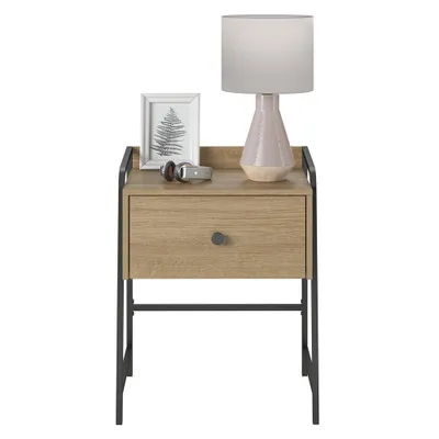 Bushwick Nightstand with Drawer Natural - Novogratz