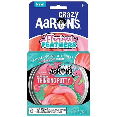 Crazy Aarons Flamingo Feathers 3.5 Thinking Putty Tin