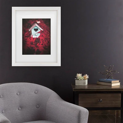 Trademark Fine Art 16x20 Philippe Sainte Laudy Nestled in The Red Matted Framed Art White