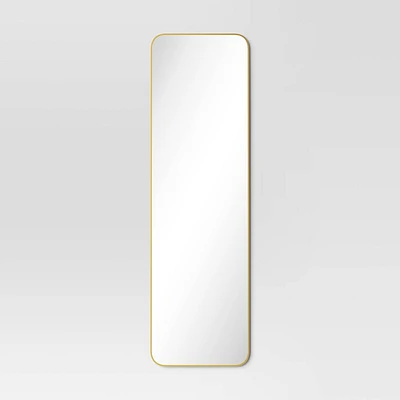 Over-the-Door Mirror Metal Brass - Project 62