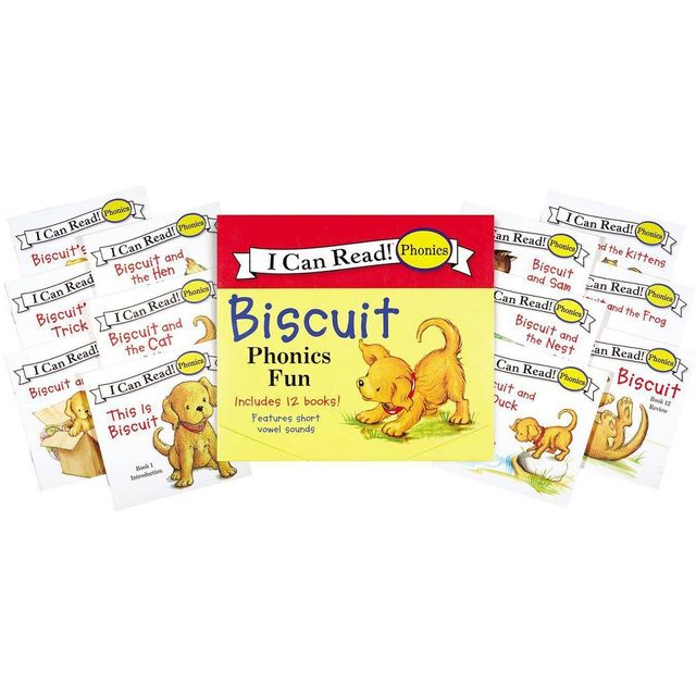 Biscuit 12-Book Phonics Fun! - (My First I Can Read) by Alyssa Satin Capucilli (Paperback)