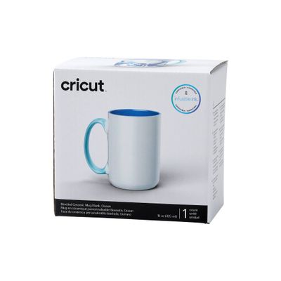 Cricut Ceramic Mug : Unfinished Craft Sublimation Cup, 4.57 Height, 3.31 Width, 1 lb, Ceramic Material