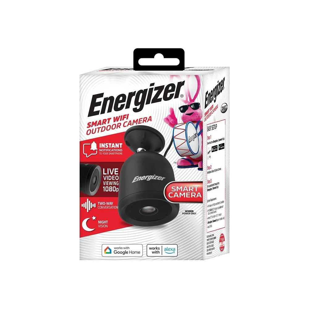 Energizer Smart 1080p Outdoor Camera Black | The Market Place