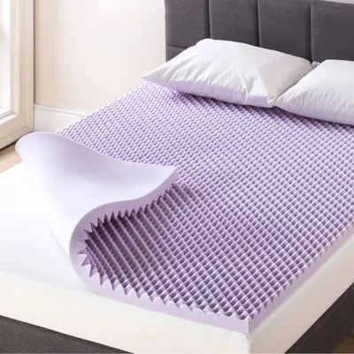 Mellow Egg Crate Memory Foam Lavender Infusion 2 Mattress Topper: CertiPUR-US