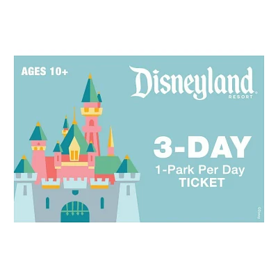 Disneyland 3 Day 1 Park per Day Ticket $415 (Ages 10+)