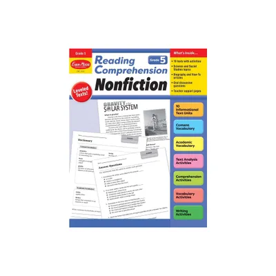 Reading Comprehension: Nonfiction, Grade 5 Teacher Resource - by Evan-Moor Educational Publishers (Paperback)